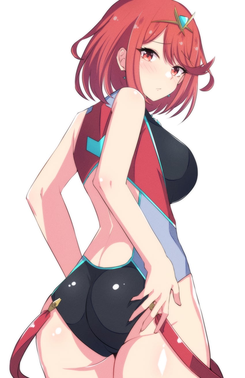pyra (xenoblade chronicles and 1 more) drawn by latte_(latte_daruta2)