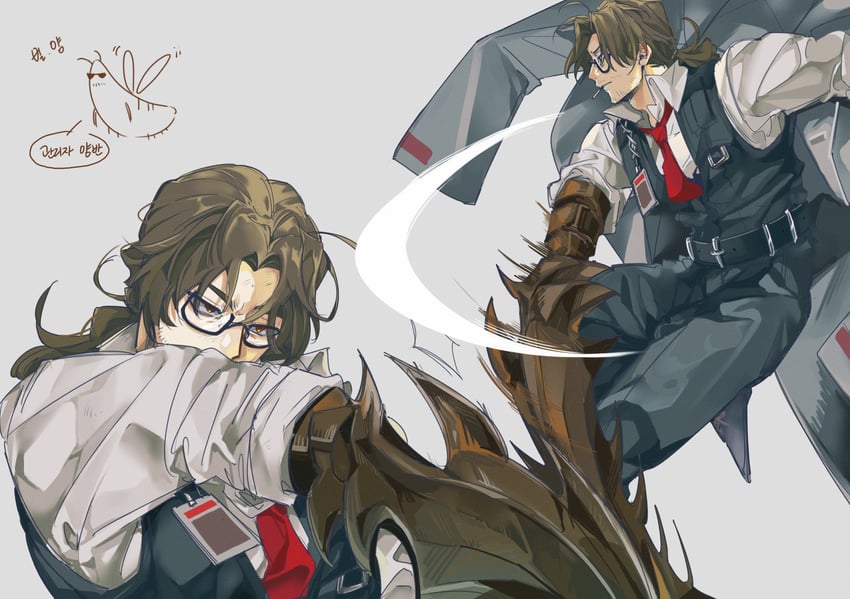gregor (project moon and 1 more) drawn by redtears_04