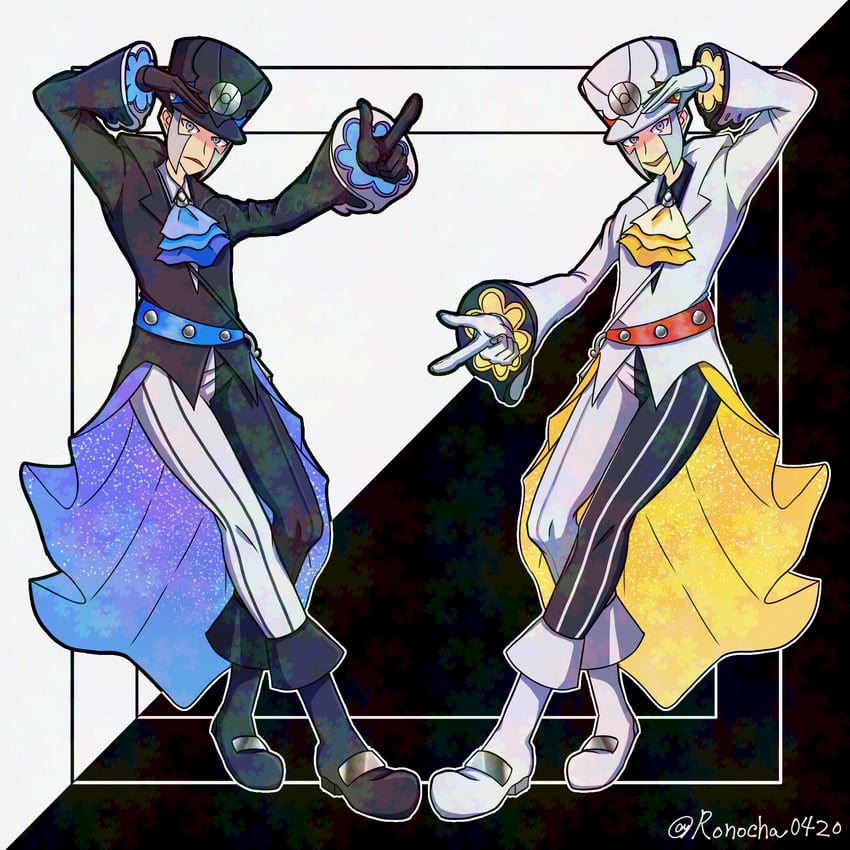ingo and emmet (pokemon and 1 more) drawn by chronoroku