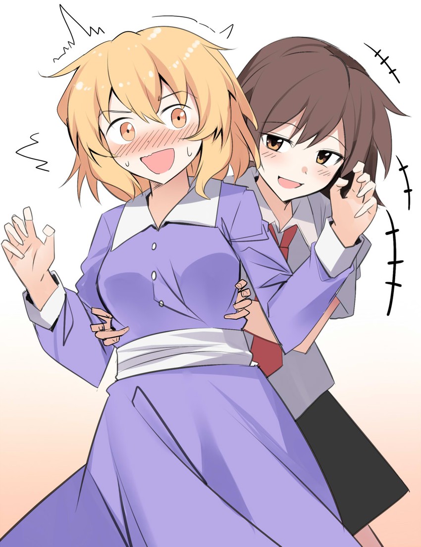 usami renko and maribel hearn (touhou) drawn by e.o.