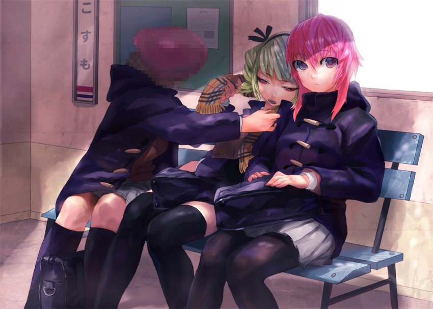 marayama penis-ko, kanemochi kaneamariine, and daimo ruyaa (cosmomosaic) drawn by tomono_rui
