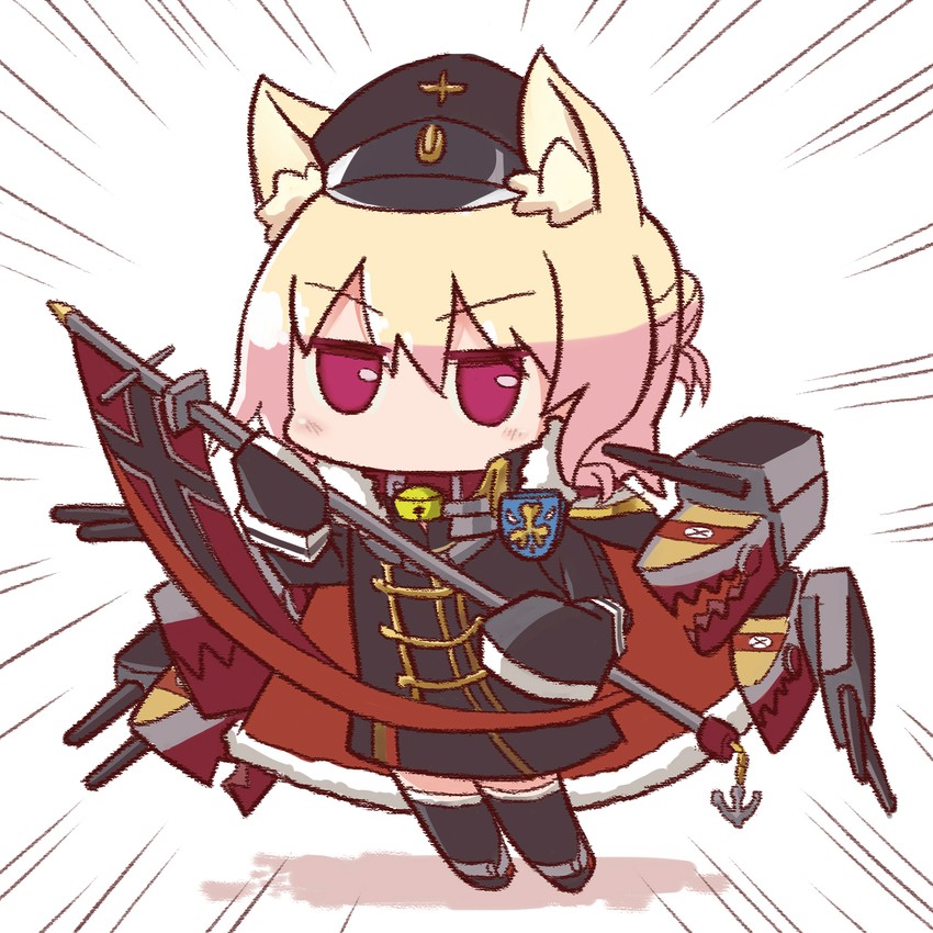 kemomimi-chan and bismarck (original and 1 more) drawn by wwwhos