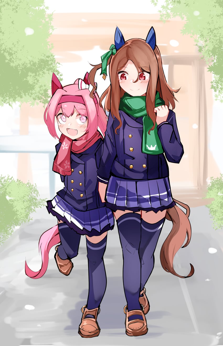 king halo and haru urara (umamusume) drawn by shi_(kamokamo910)