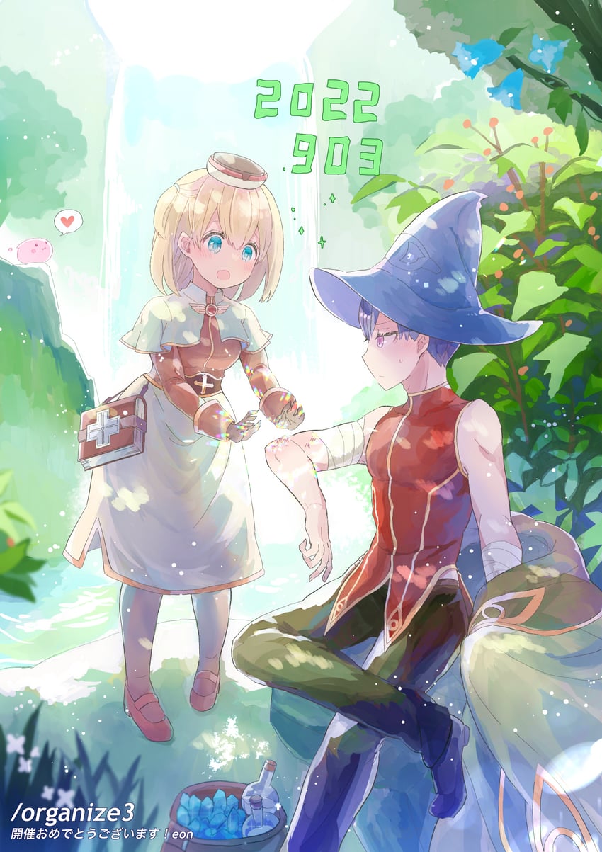 poring, acolyte, and wizard (ragnarok online and 1 more) drawn by eon_(greencastle)