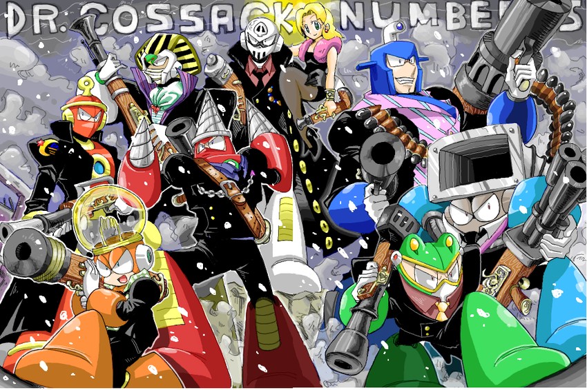 kalinka cossack, skull man, pharaoh man, ring man, toad man, and 4 more (one piece and 3 more) drawn by harvest88
