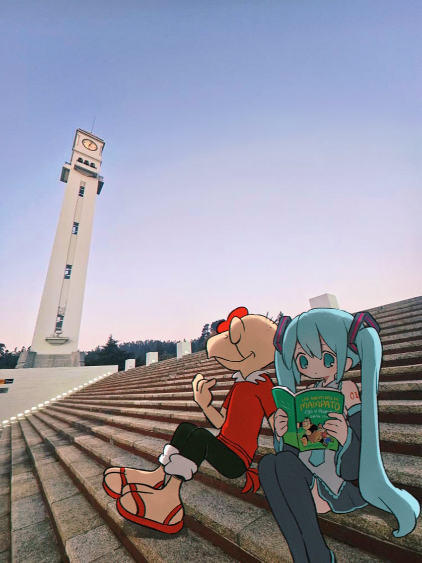 hatsune miku, condorito, ogu, and mampato (vocaloid and 2 more) drawn by ri_(qrcode)