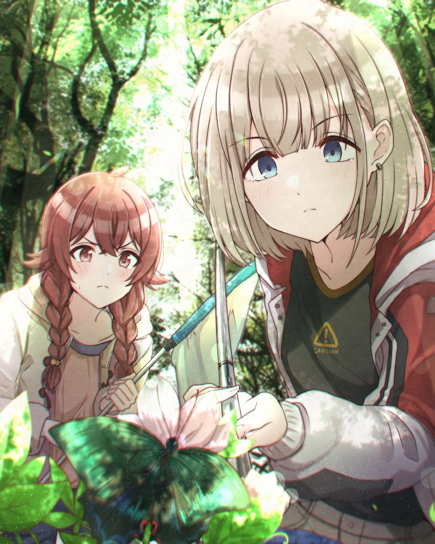 serizawa asahi and komiya kaho (idolmaster and 1 more) drawn by kusaka_io