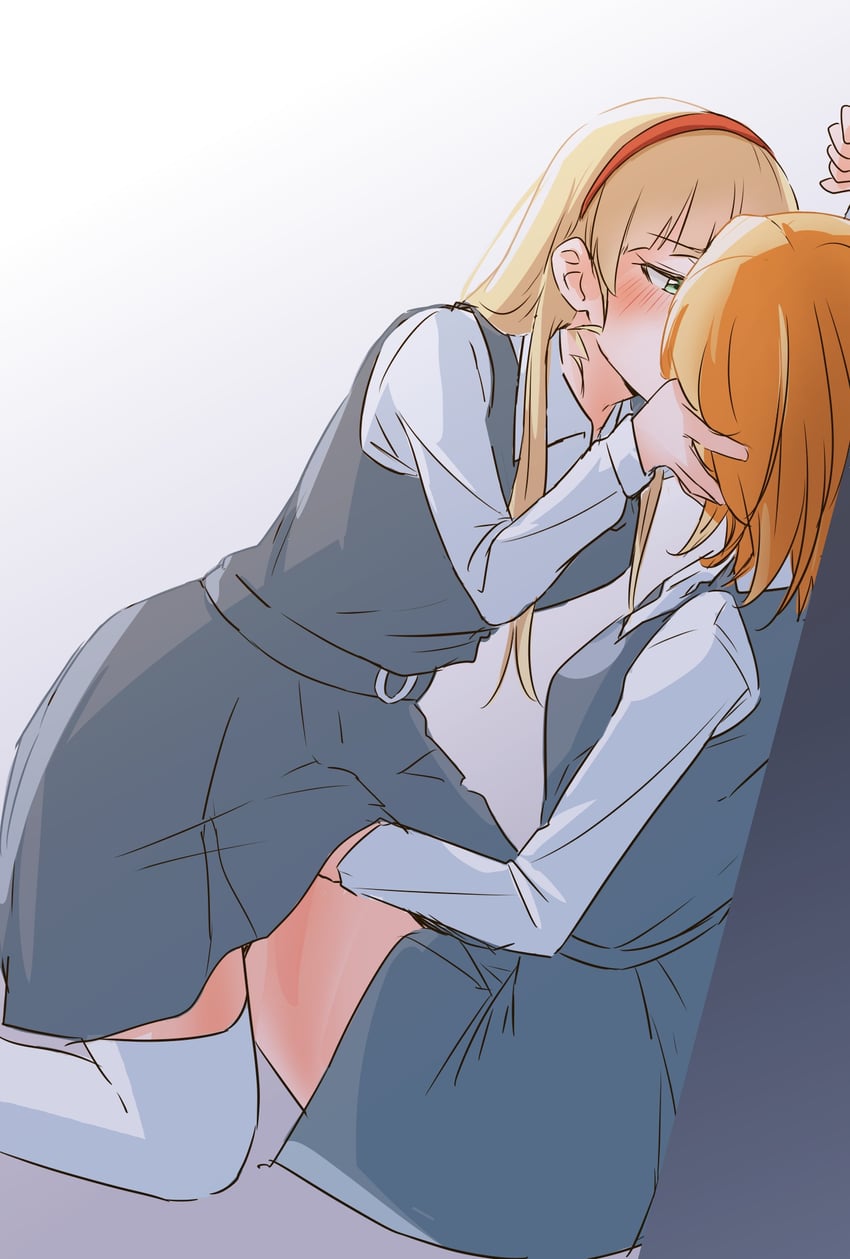 shibuya kanon and heanna sumire (love live! and 1 more) drawn by kikorinolily