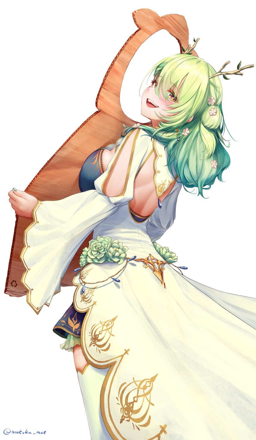 ceres fauna (hololive and 1 more) drawn by mokuka_noe