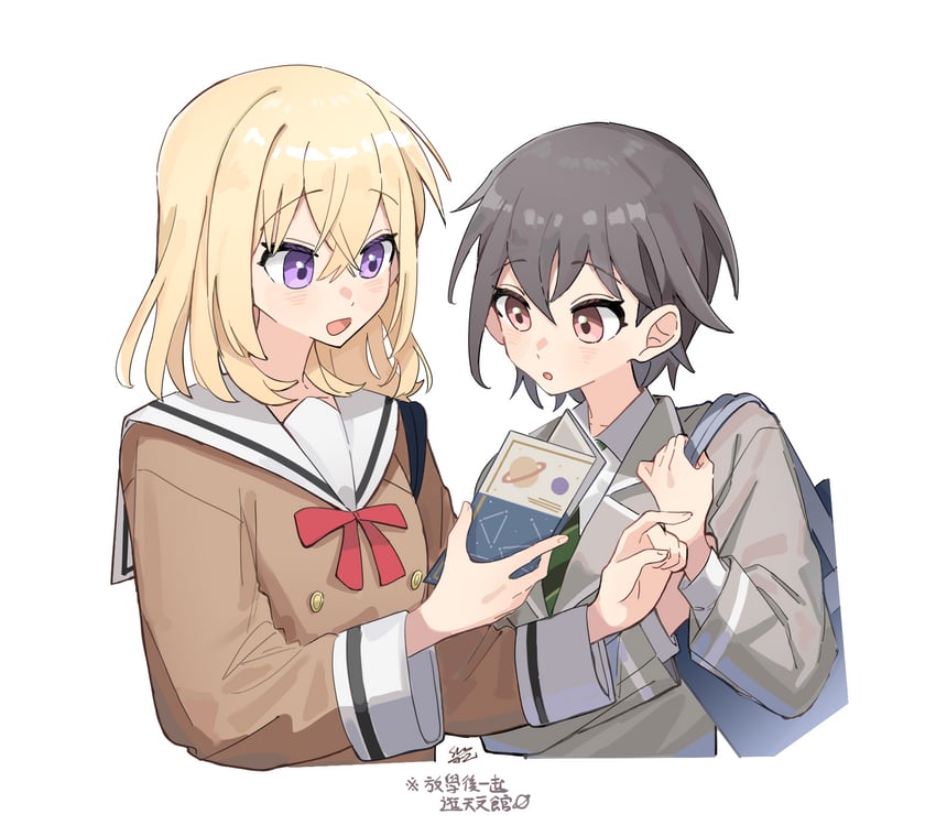 misumi uika and takamatsu tomori (bang dream! and 1 more) drawn by shiny_sung
