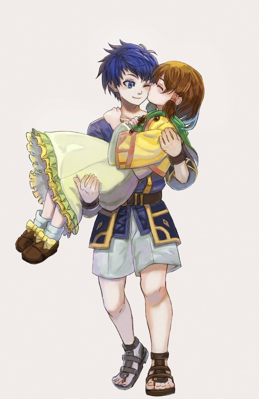 ike and mist (fire emblem and 2 more) drawn by liu_(naiqin)