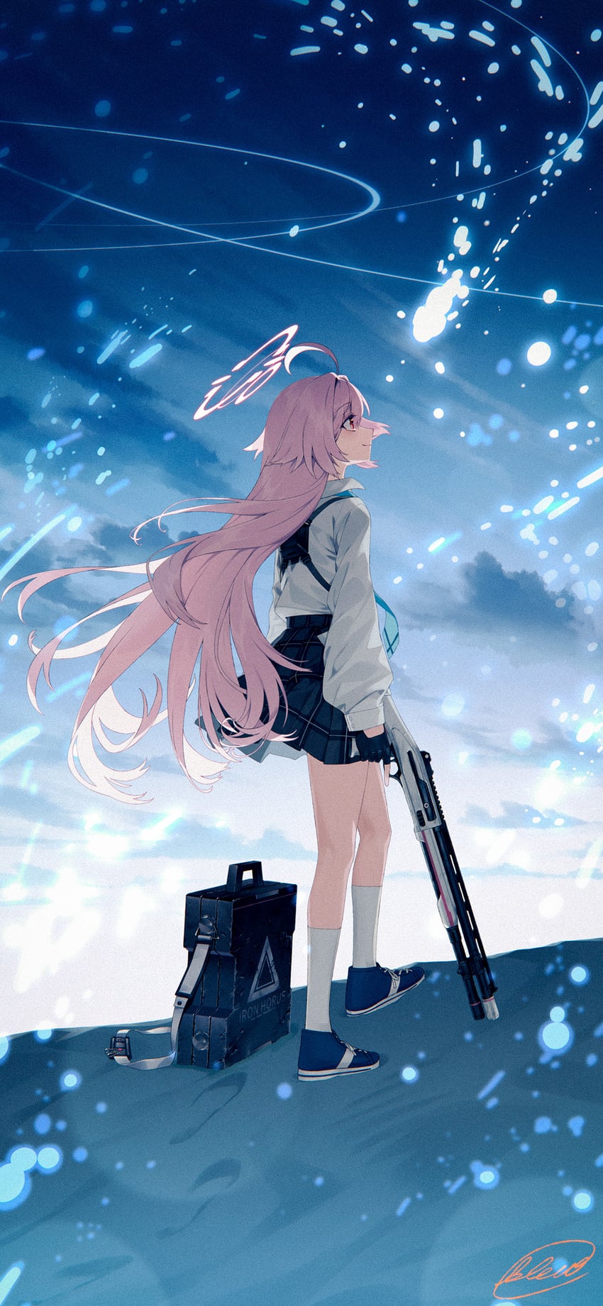 hoshino (blue archive) drawn by blew_andwhite
