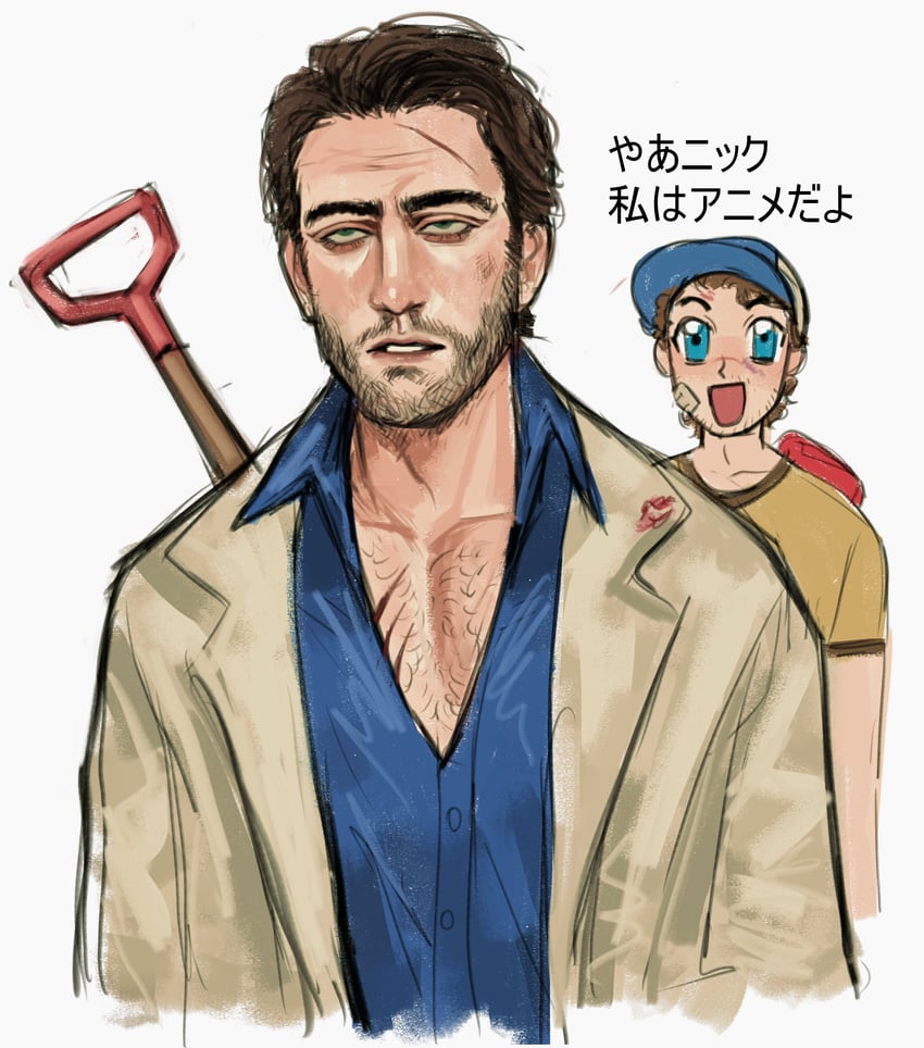 nick and ellis (left 4 dead and 1 more) drawn by skillissue71