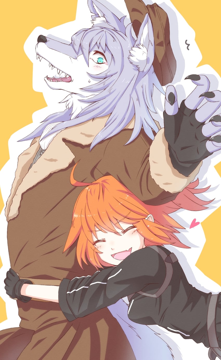 fujimaru ritsuka and patxi (fate and 1 more) drawn by hellgilldlu