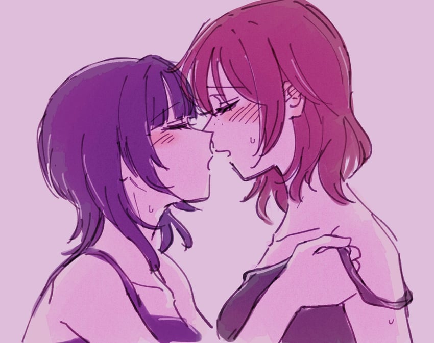 emma verde and asaka karin (love live! and 1 more) drawn by solllolll
