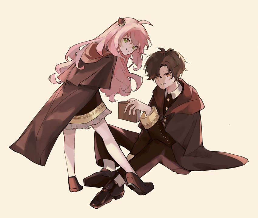 anya and damian desmond (spy x family) drawn by envi_(crosscenturion)
