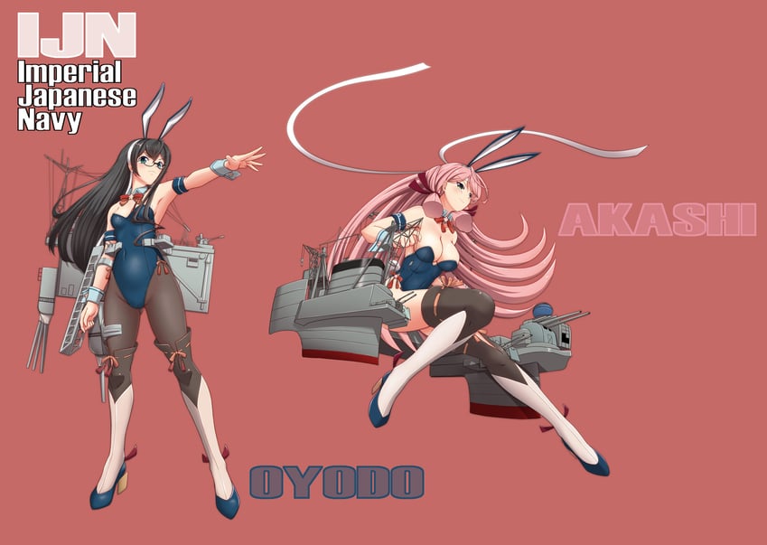 ooyodo and akashi (kantai collection) drawn by moke_ro