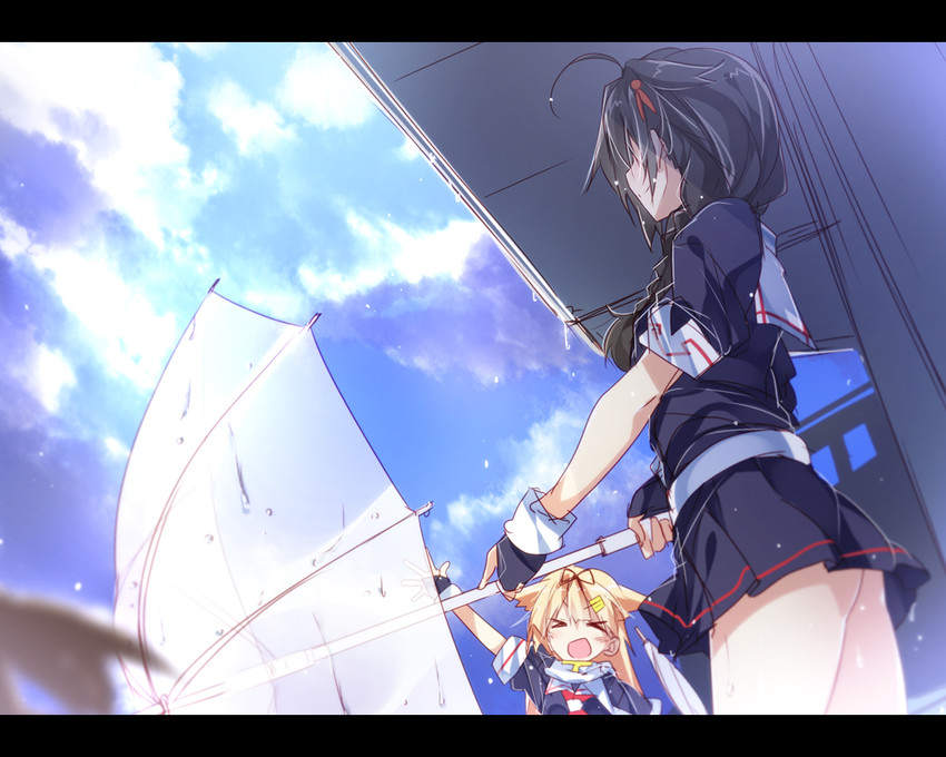 shigure, yuudachi, shigure kai ni, and yuudachi kai ni (kantai collection) drawn by mtu_(orewamuzituda)