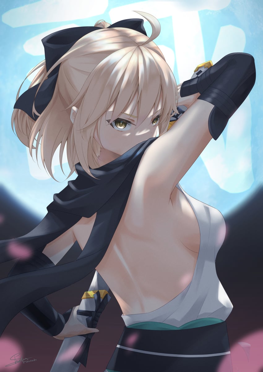 okita souji (fate and 1 more) drawn by shiinochi