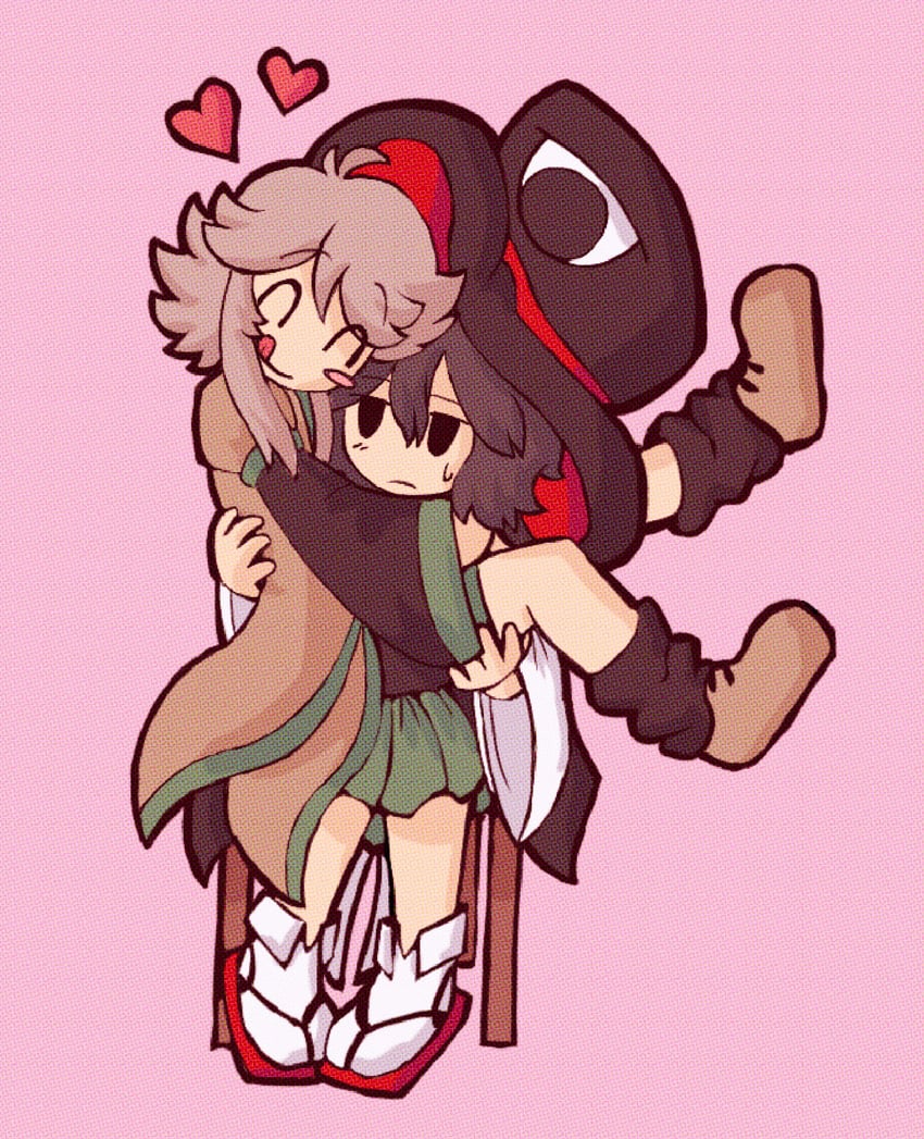 enraku tsubakura and houlen yabusame (len'en) drawn by gzpxllztt
