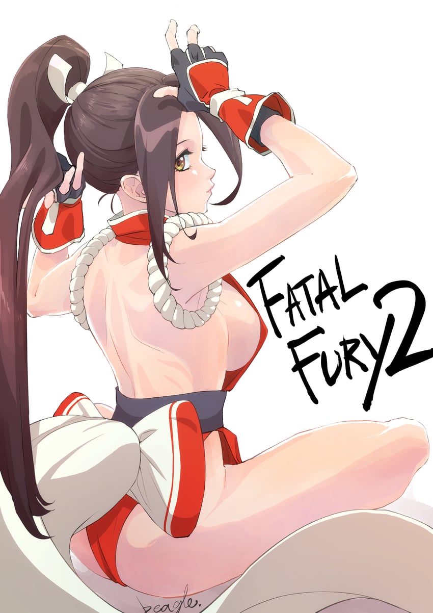 shiranui mai (the king of fighters and 1 more) drawn by strikebeagle