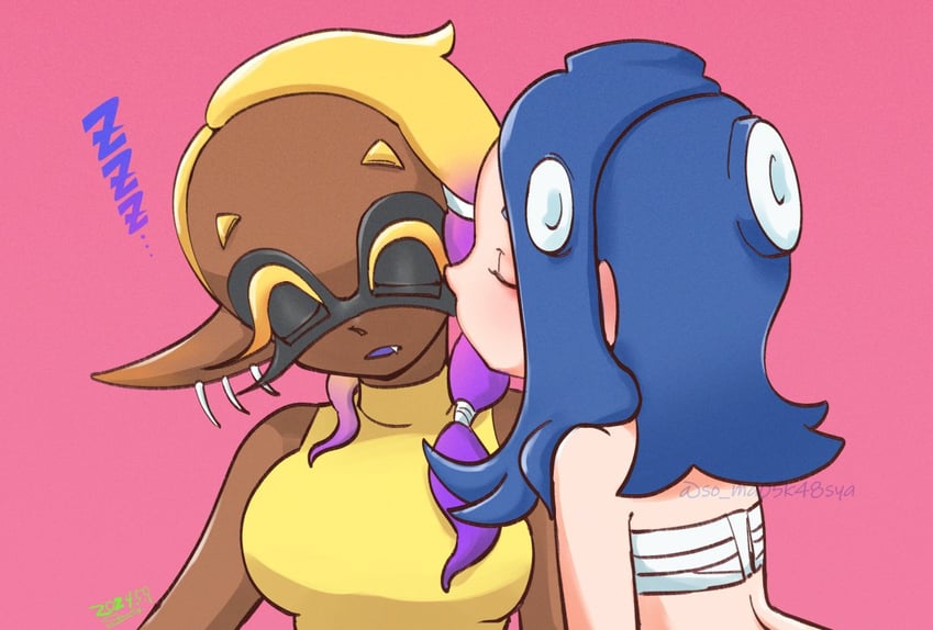 shiver and frye (splatoon and 1 more) drawn by somakusha