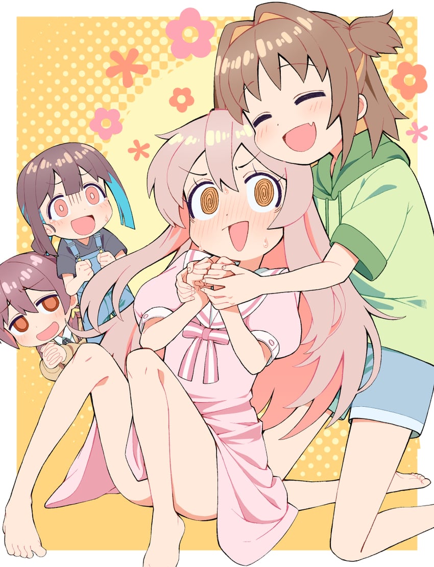 oyama mahiro, hozuki momiji, oka asahi, and murosaki miyo (onii-chan wa oshimai!) drawn by mametanuchanx