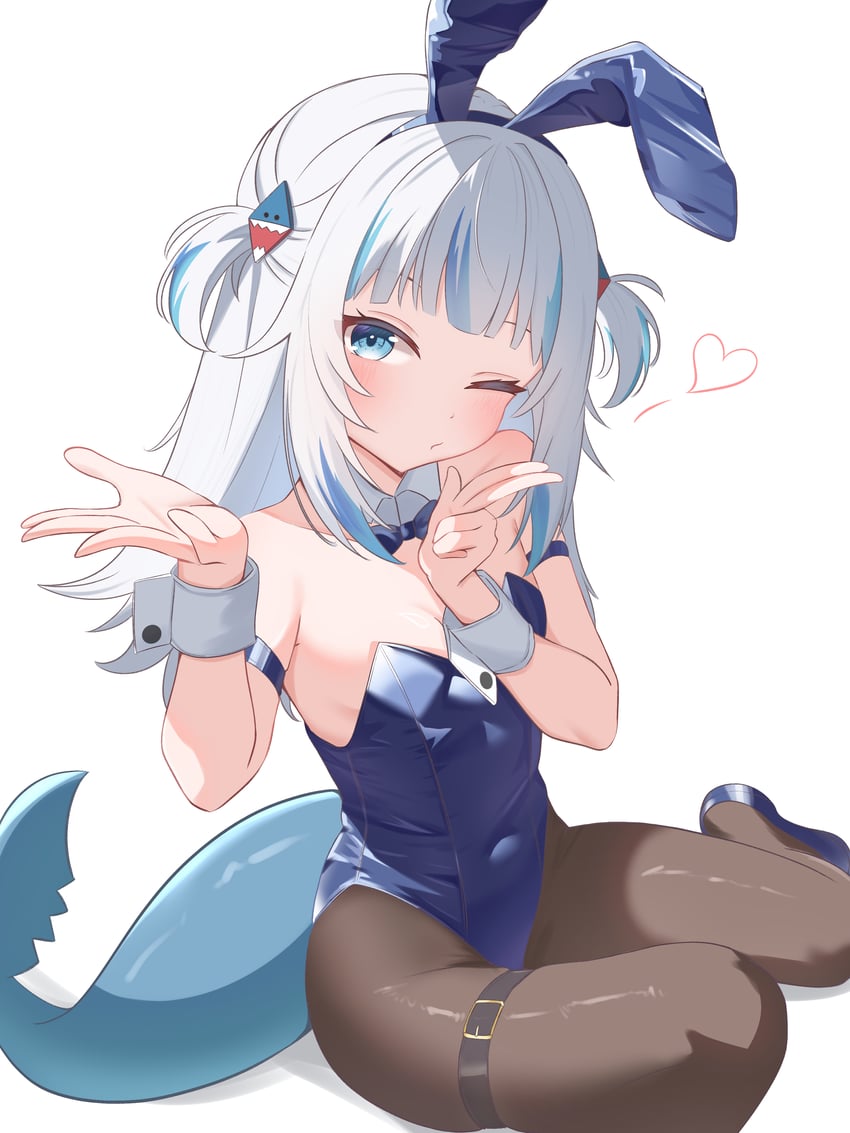 gawr gura (hololive and 1 more) drawn by ryu160303