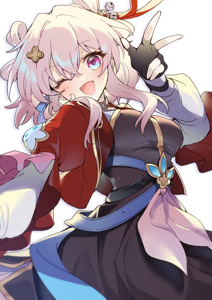 march 7th (honkai and 1 more) drawn by koru3