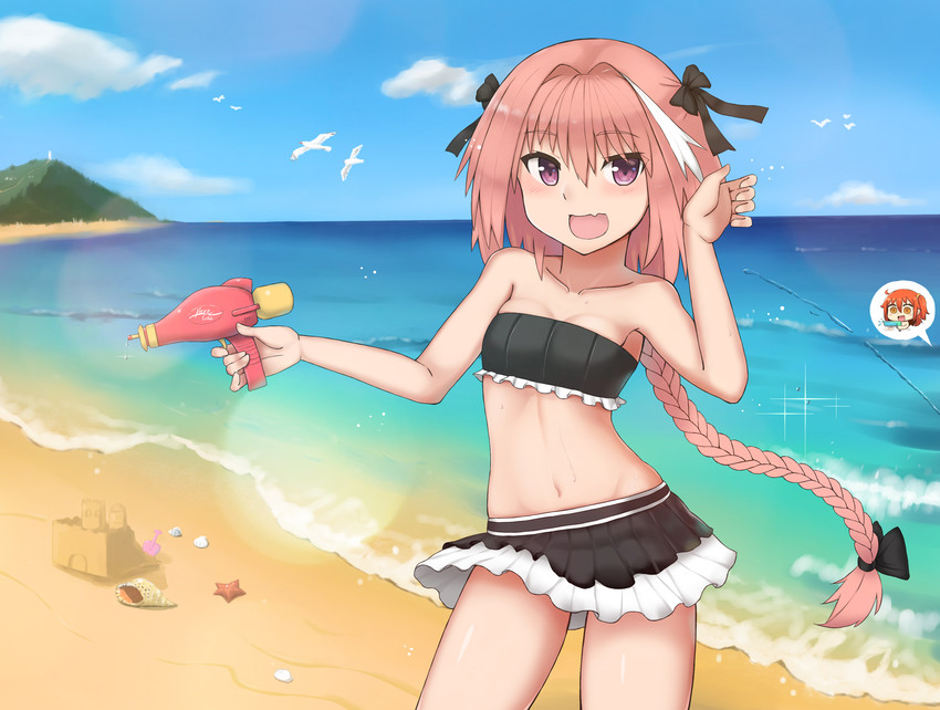 fujimaru ritsuka and astolfo (fate and 2 more) drawn by shou_jian_yu