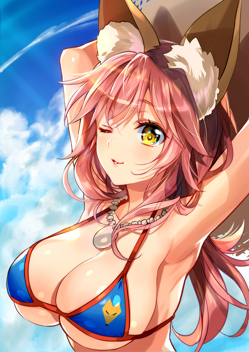 tamamo and tamamo no mae (fate and 2 more) drawn by murakami_yuichi
