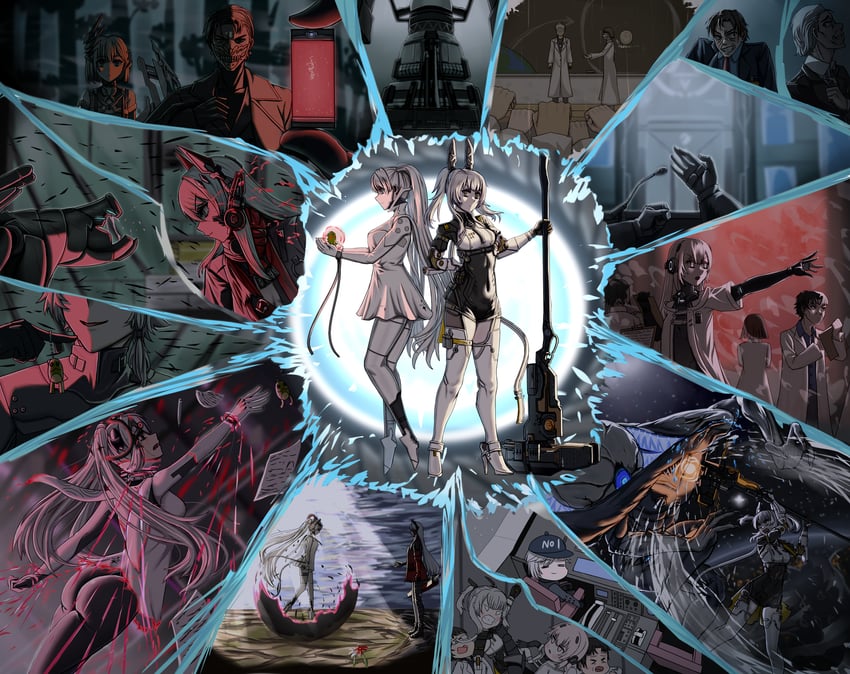 alpha, karenina, commandant, alpha: crimson abyss, karenina: scire, and 9 more (punishing: gray raven) drawn by 995080356