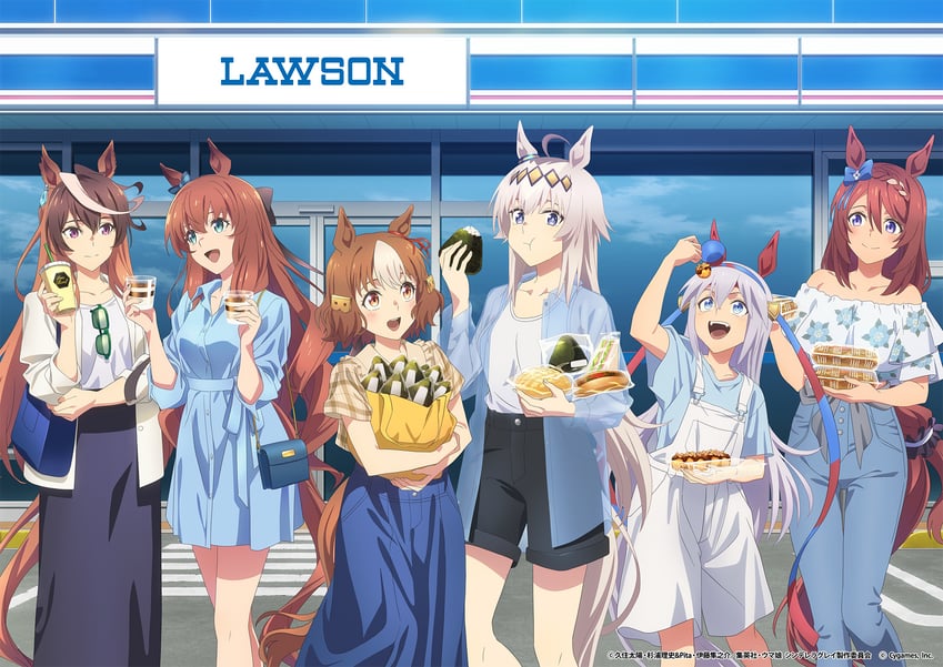 symboli rudolf, oguri cap, tamamo cross, super creek, maruzensky, and 1 more (umamusume and 2 more)