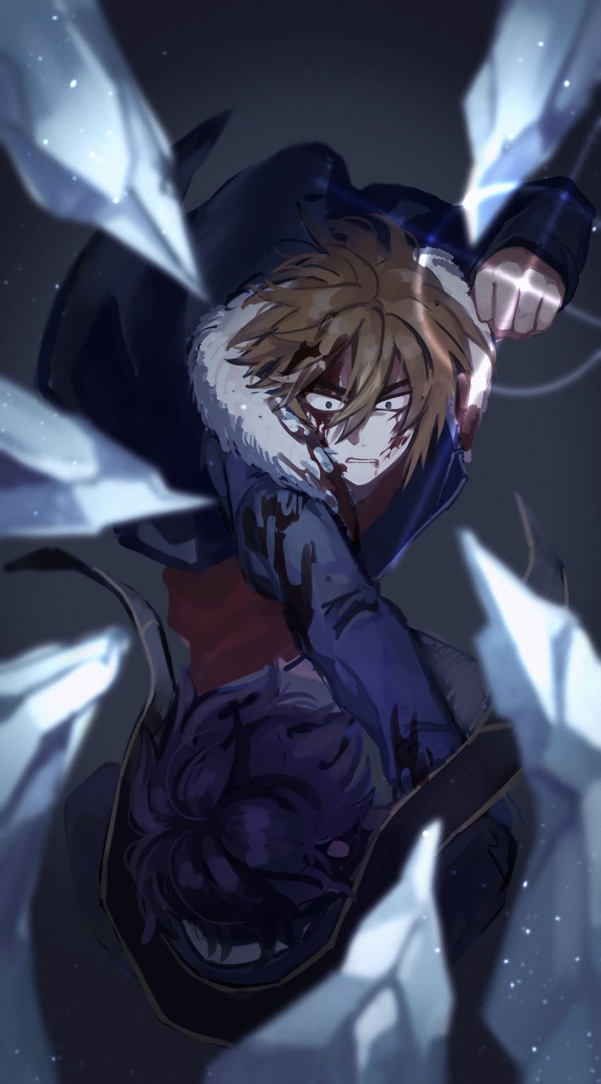 utsugi noriyuki and isoi reiji (saibou shinkyoku) drawn by linu