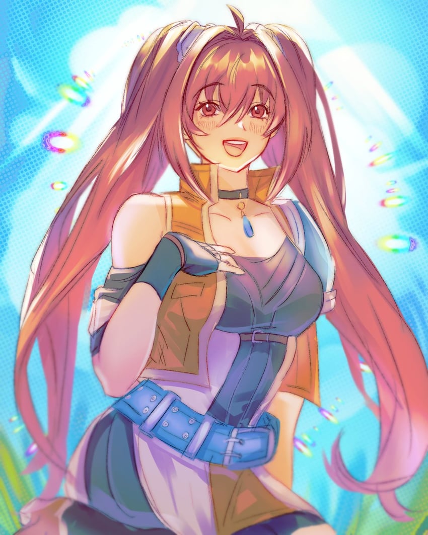 estelle bright (eiyuu densetsu and 1 more) drawn by vaccariia