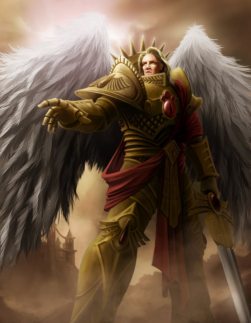 sanguinius (warhammer 40k) drawn by celeng