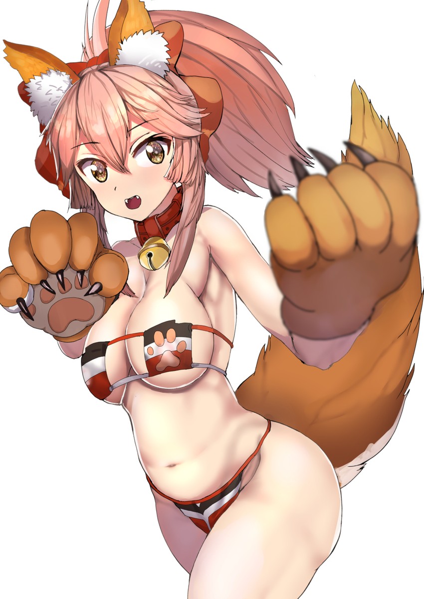 tamamo and tamamo cat (fate and 1 more) drawn by sikijou77o