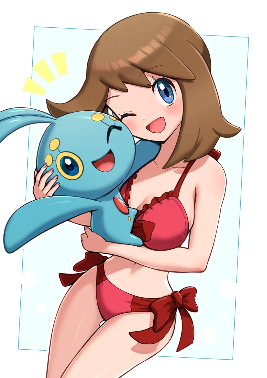 may and manaphy (pokemon and 2 more) drawn by gonzarez