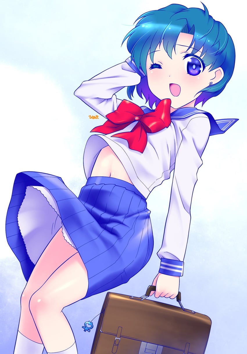 mizuno ami (bishoujo senshi sailor moon) drawn by himehachi_(hime8manga)