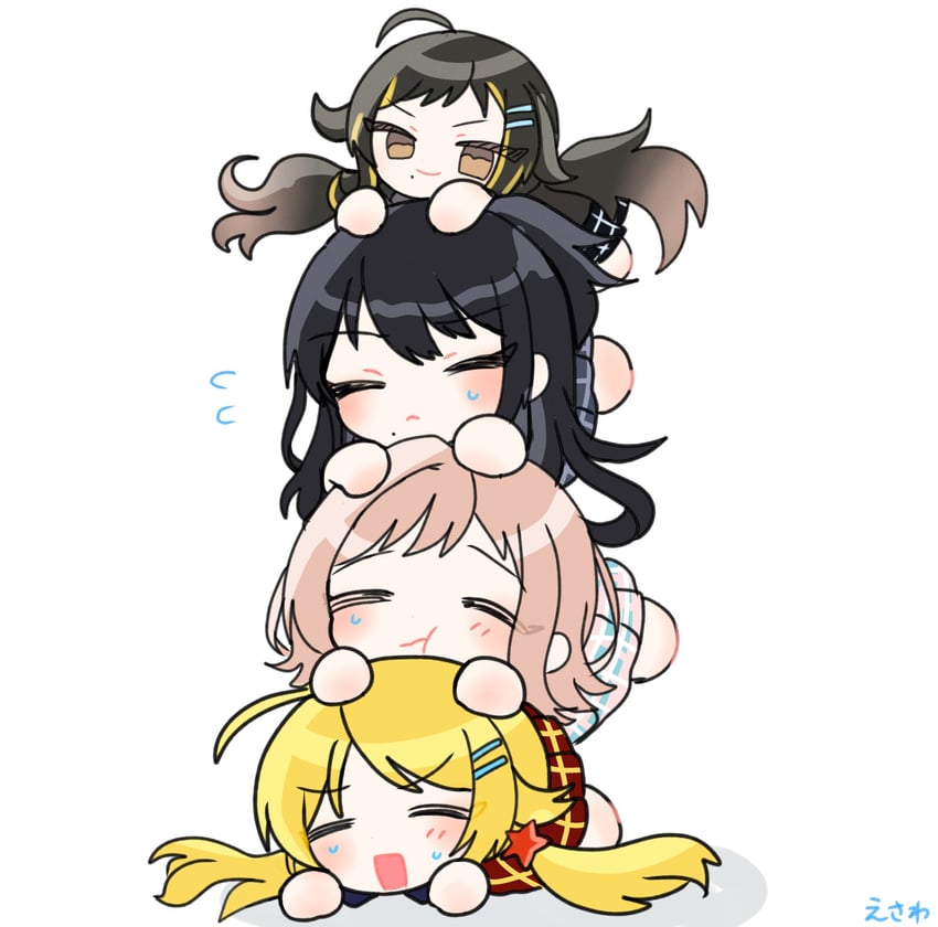 hachimiya meguru, sakuragi mano, kazano hiori, and sakurakazamiya himeno (idolmaster and 1 more) drawn by rurugreen