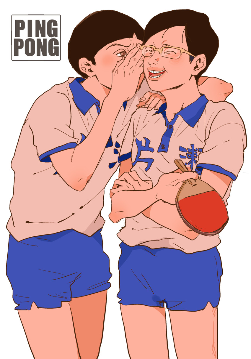 tsukimoto makoto and hoshino yutaka (ping pong) drawn by mtmting