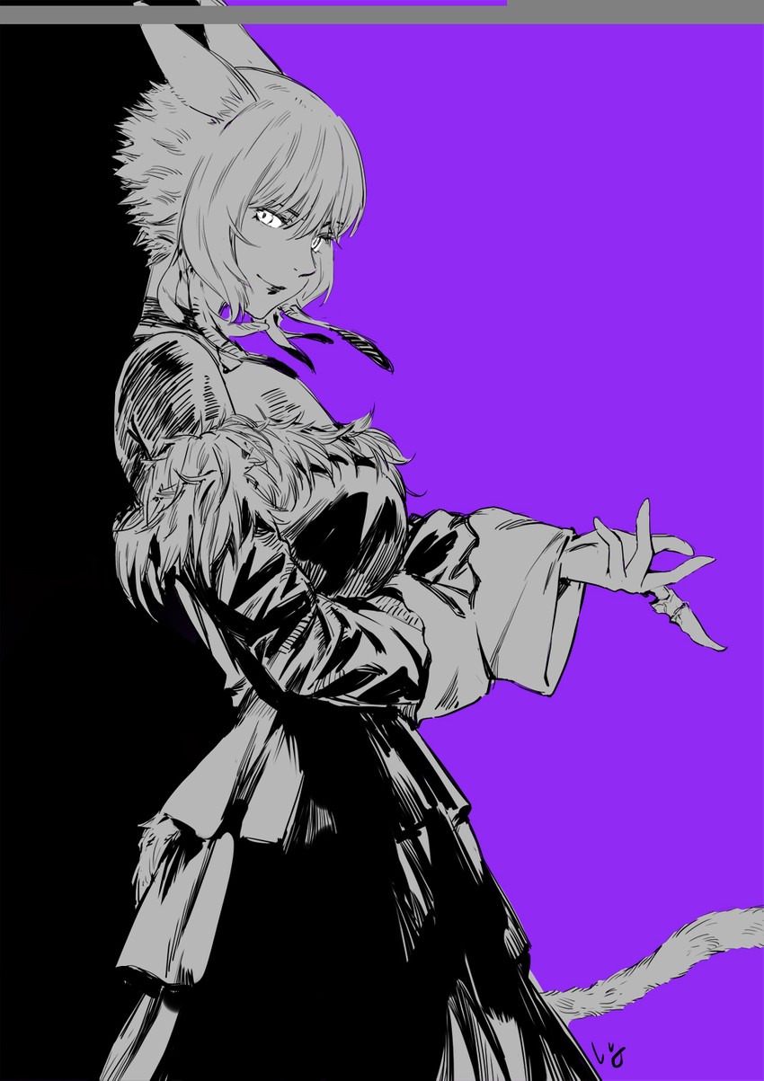 y'shtola rhul (final fantasy and 1 more) drawn by club3