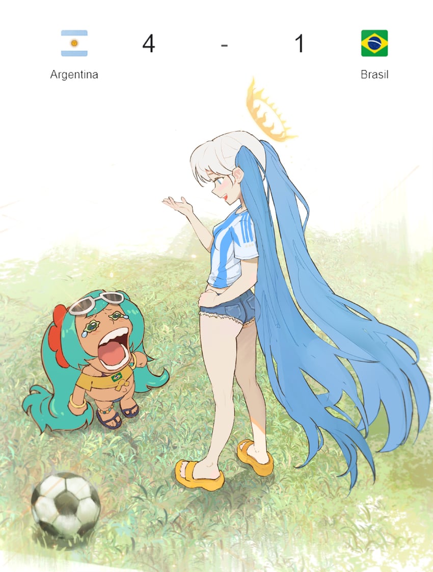 hatsune miku, brazilian miku, and argentinian miku (vocaloid and 3 more) drawn by yugen99
