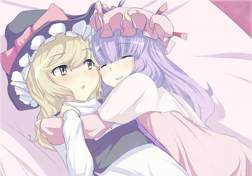 kirisame marisa and patchouli knowledge (touhou) drawn by hamu_(i33095)