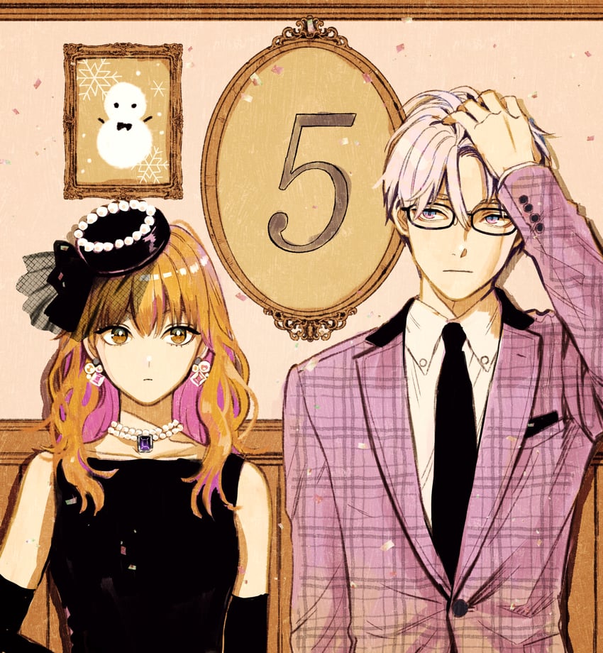 fuyutsuki mio and himuro yukiya (koori zokusei danshi to cool na douryou joshi) drawn by tonogaya