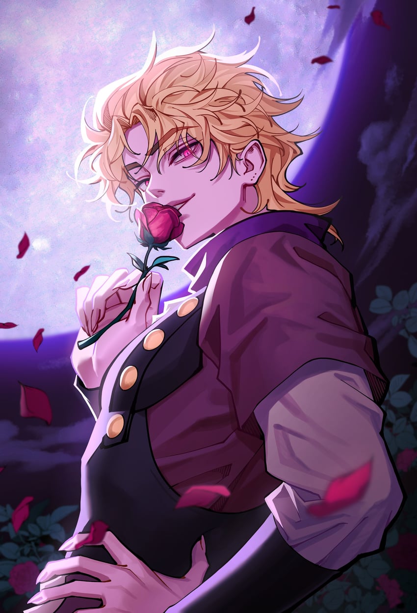 dio brando (jojo no kimyou na bouken and 1 more) drawn by ym_jel