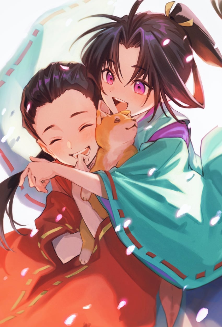 houjou tokiyuki and houjou kunitoki (nige jouzu no wakagimi) drawn by misica