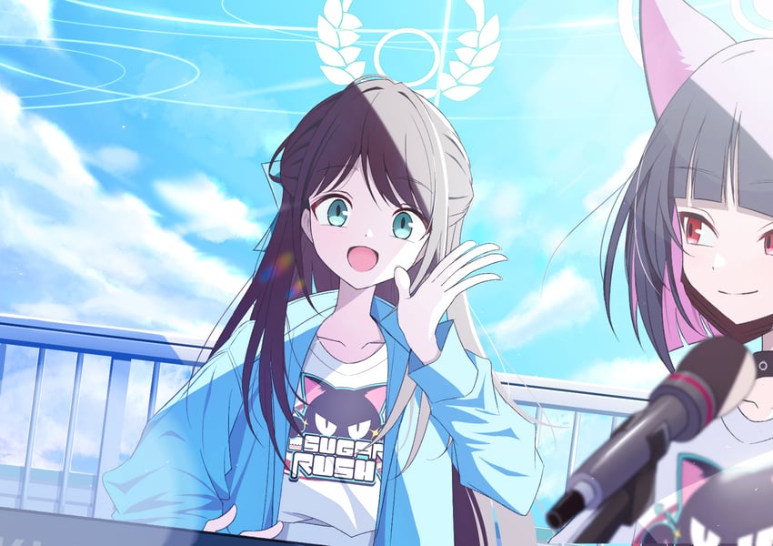 kazusa and airi (blue archive) drawn by aramid_(prism_dopant)