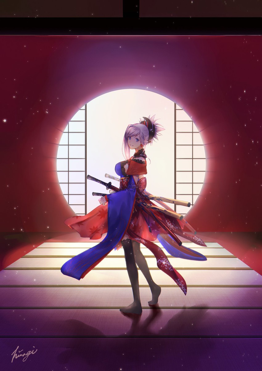 miyamoto musashi (fate and 1 more) drawn by hiiragi_(karashriker)