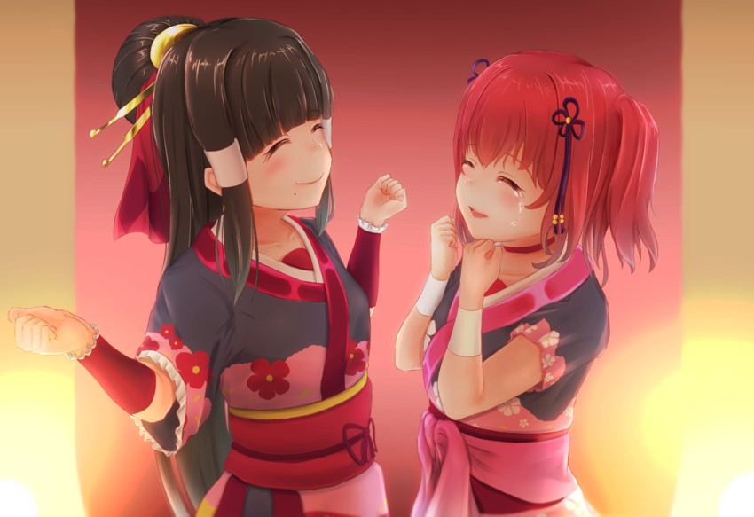 kurosawa dia and kurosawa ruby (love live! and 1 more) drawn by panaham